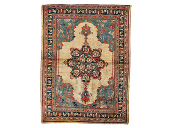 Antique pure silk carpet