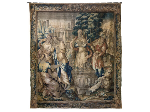 Museale flämische Wandtapisserie