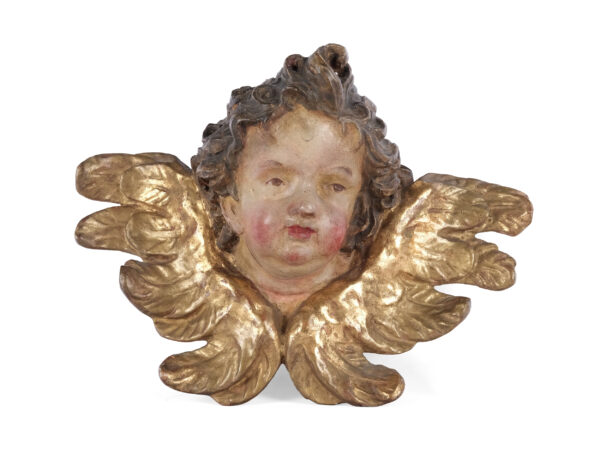 Geflügelter Engelskopf