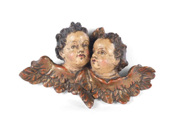 Pair of angel heads