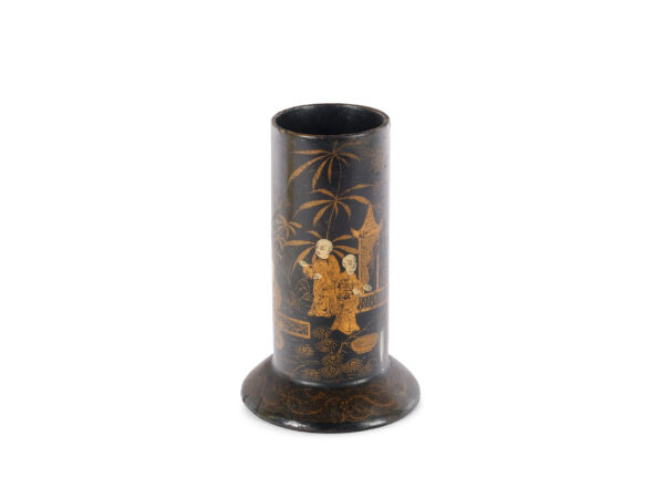 Lacquered vase