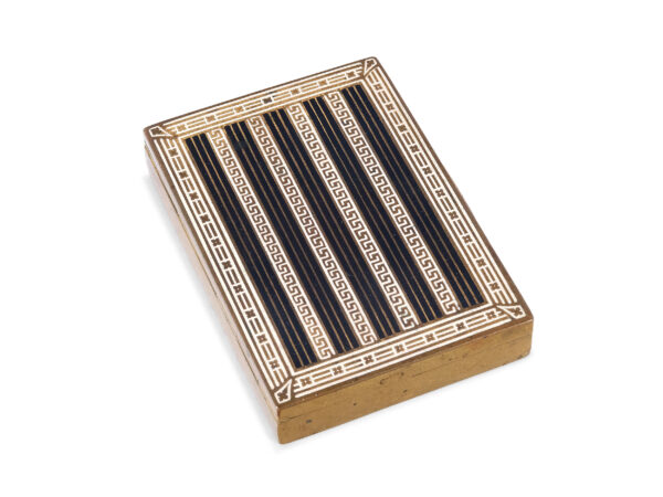 Messingdose in der Art der Wiener Werkstätte