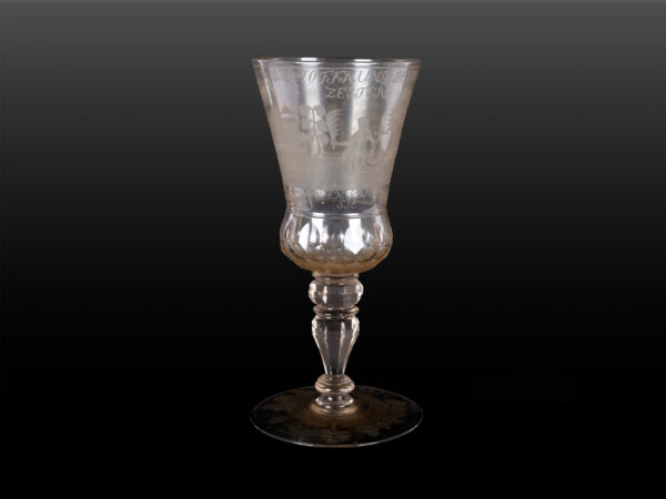 Glass goblet