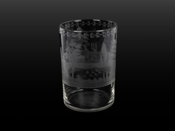 Cup with hunting scene