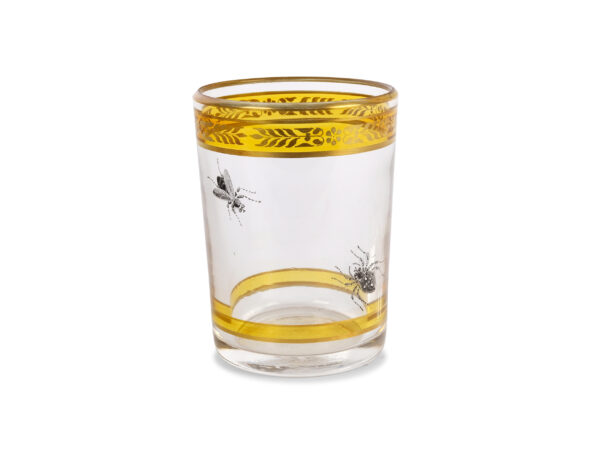 Cup with fly and spider