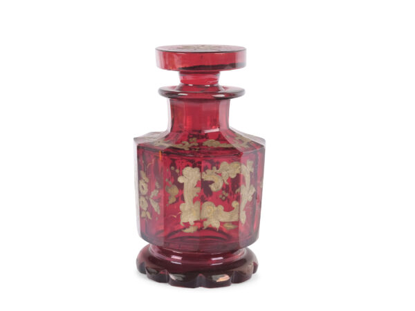 Biedermeier glass flask