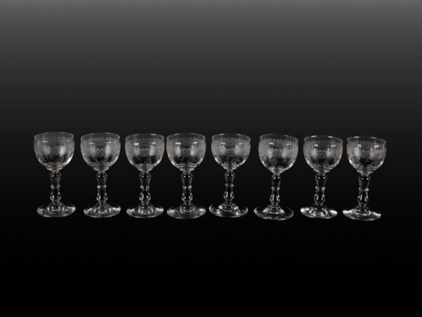 8 liqueur glasses