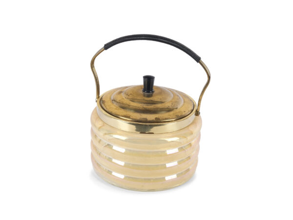 Lidded jar with handle