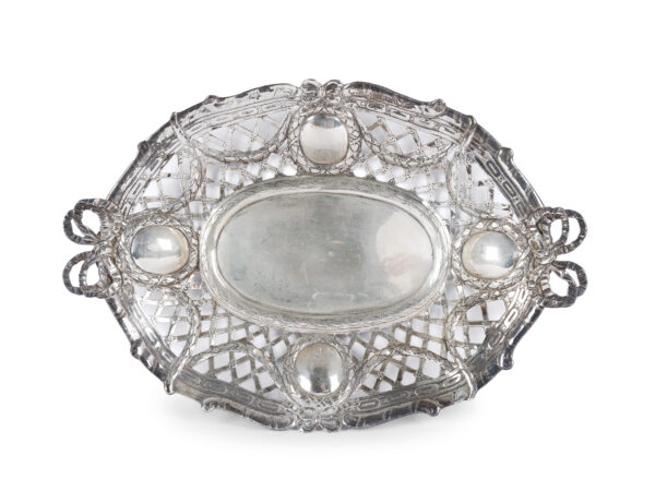 Silver basket openwork