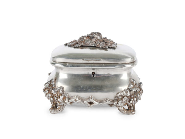Silver sugar bowl