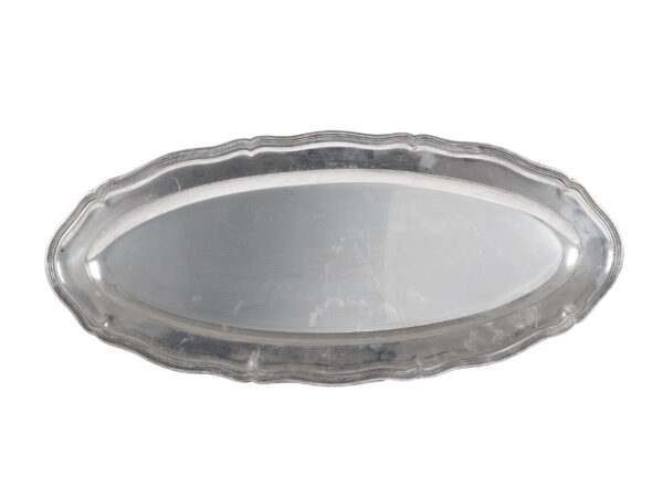 Oval silver tray
