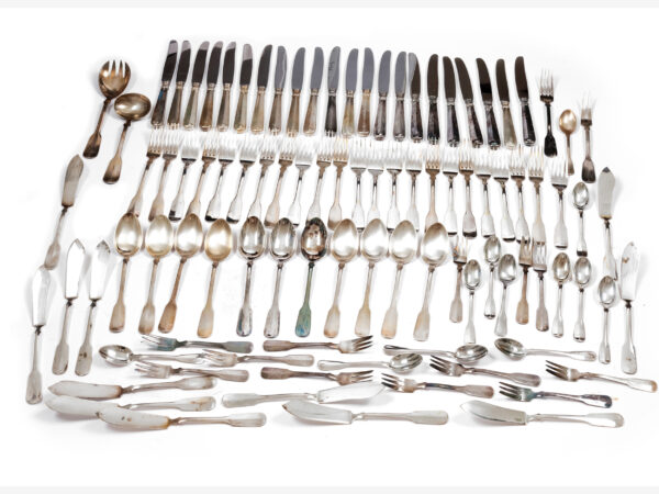 Parts of silver cutlery