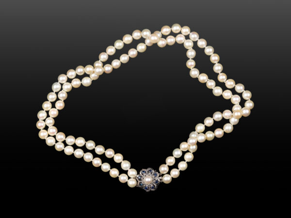 2-row pearl necklace