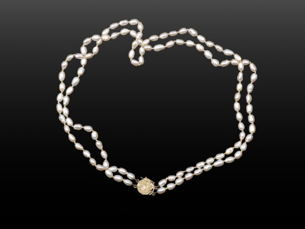2-row pearl necklace