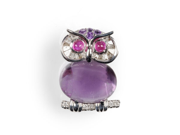 Brosche in Form eine Eule