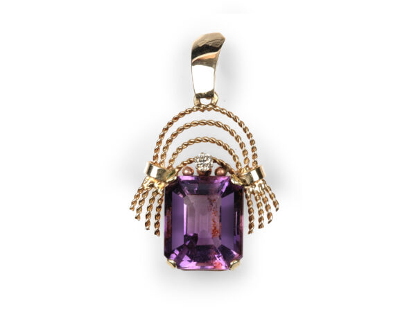 Anhänger mit Amethyst und Brillant
