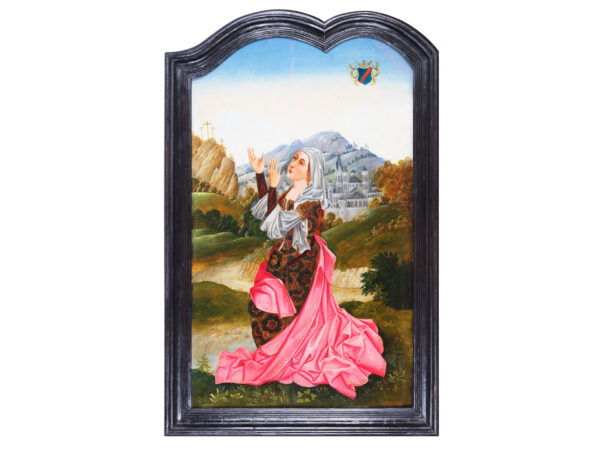 Betende Stifterin in Landschaft