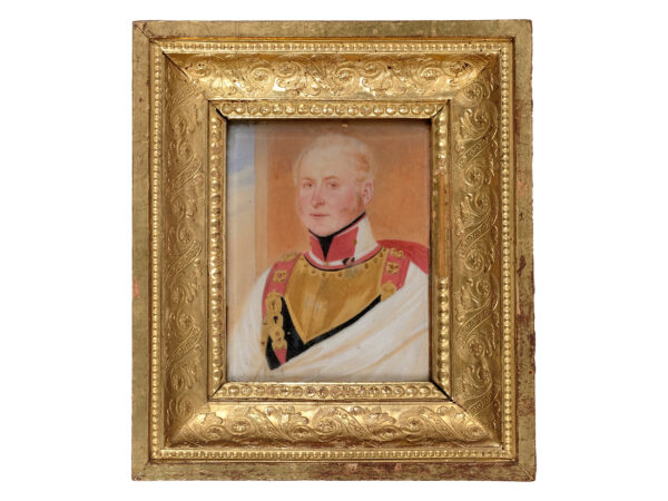 Portraitminiatur eines Offiziers