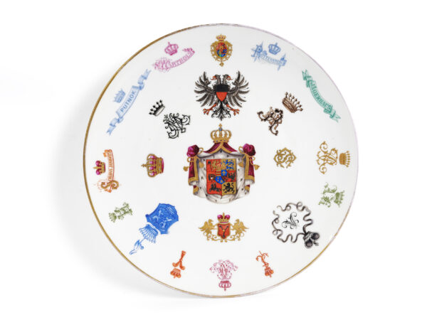 Museum-quality coat-of-arms plate